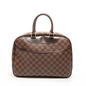 LOUIS VUITTON Brown Deauville Boston Bag